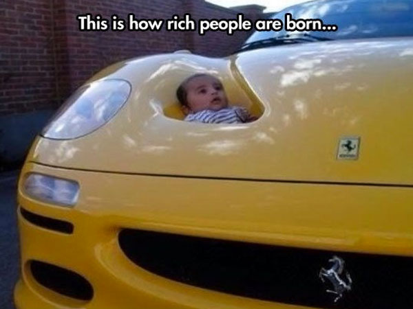 Meme This is how rich people are born