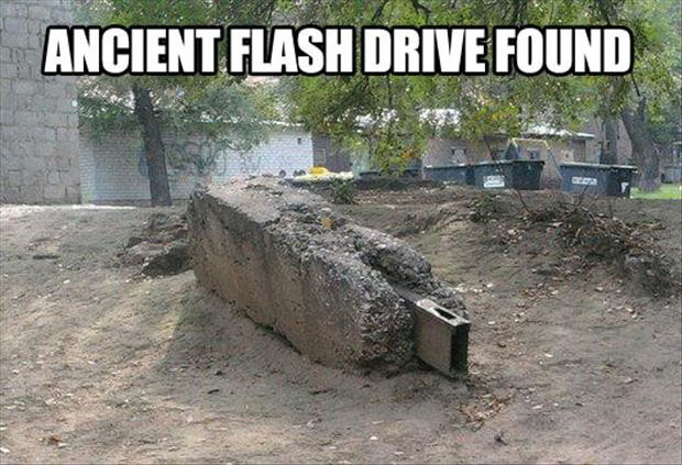 Meme Ancient flash drive found