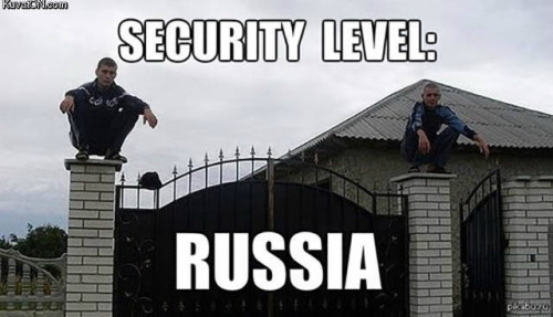 Meme Security level: Russia