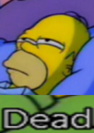 Meme Dead Homer Simpson
