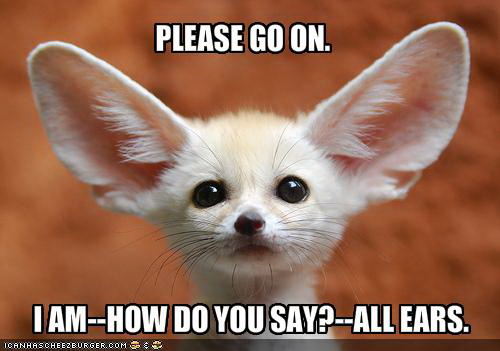 Meme Please go on - I'm all ears