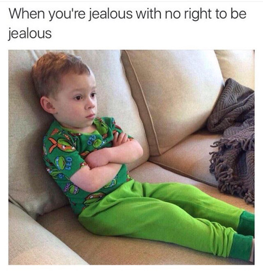 Meme When you're jealous with no right to be jealous