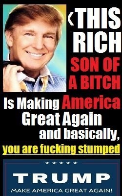 Meme This rich son of a bitch is making America great again