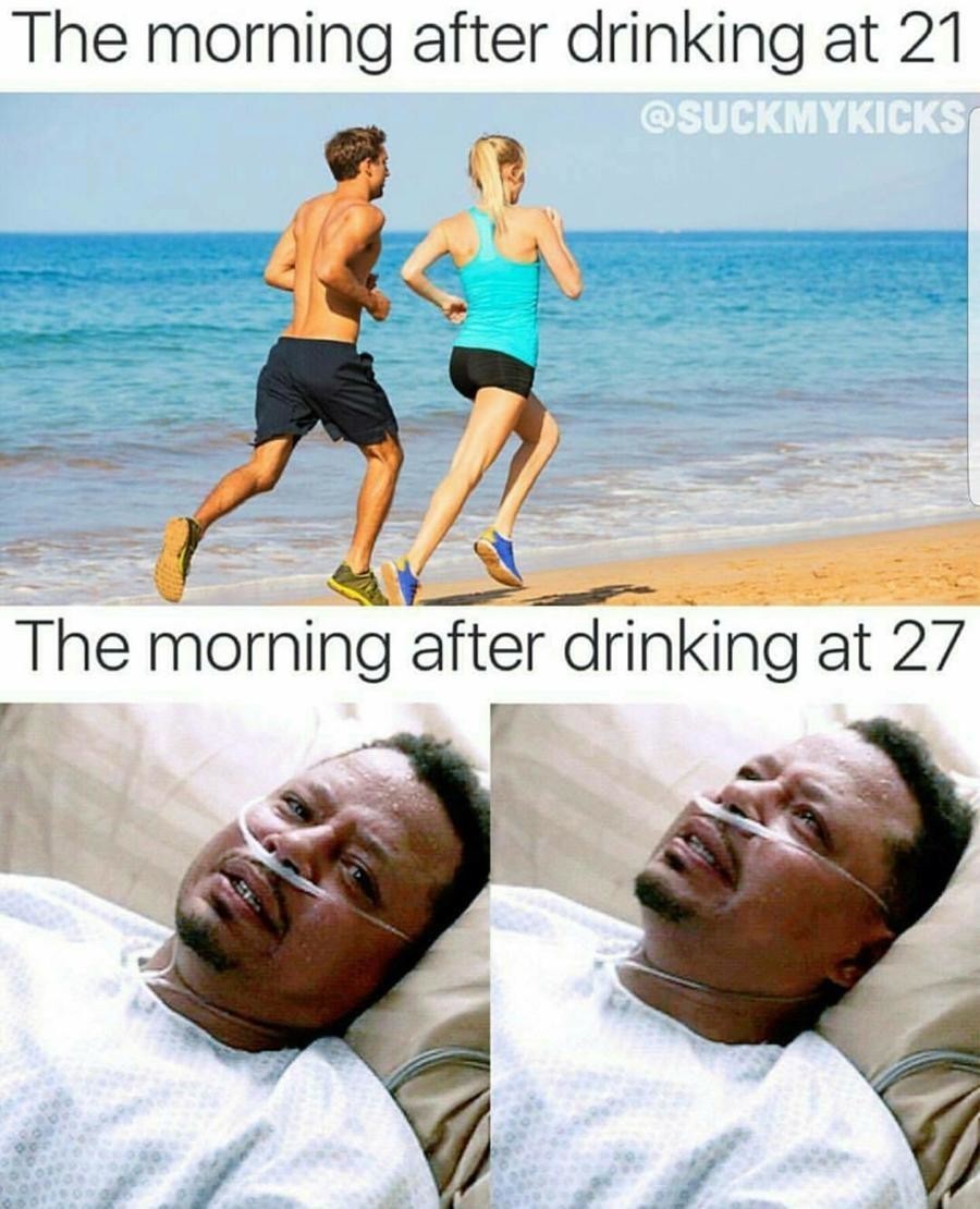 Meme The morning after drinking