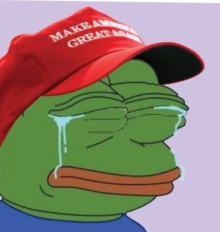 Meme Make Amercia great again - Crying Pepe
