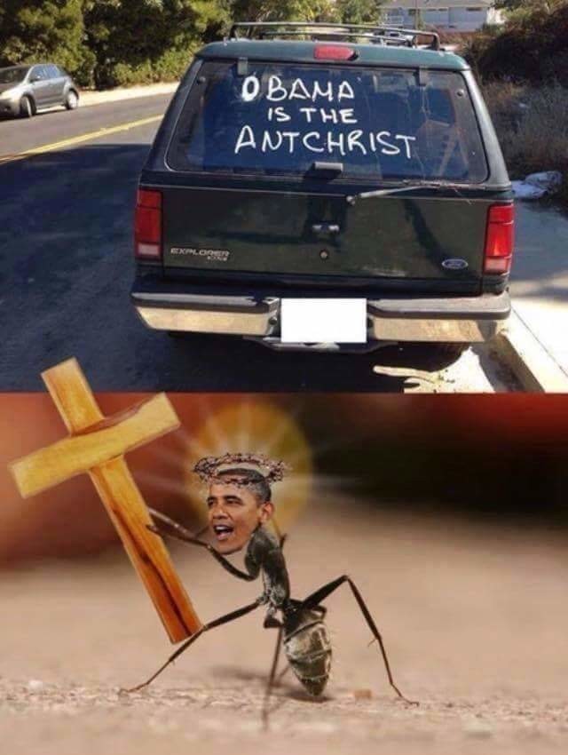 Meme Obama is the Antchrist