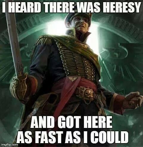 Meme I heard there was heresy