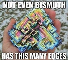 Meme Not even bismuth has this many edges