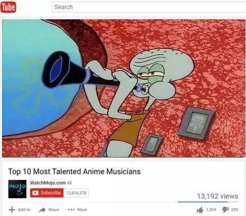 Meme Top 10 most talented anime musicians