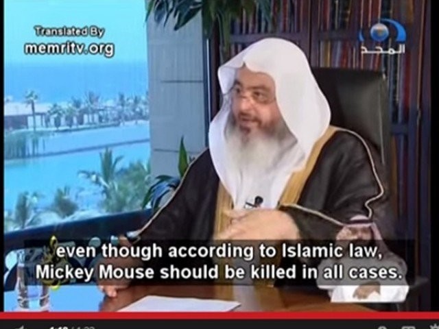 Meme Even though according to Islamic Law, Mickey Mouse should be killed in all cases