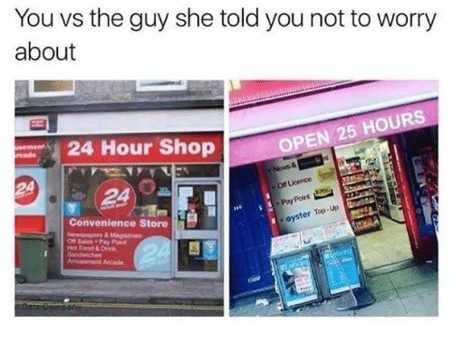 Meme You vs The Guy she tells you not to worry about