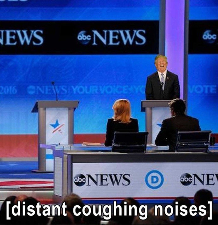 Meme [distant coughing noises] - Trump
