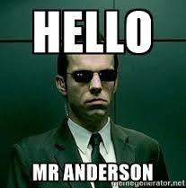 Meme Hello Mr. Anderson