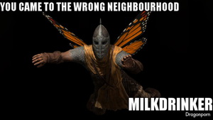 Meme You Came to the Wrong Neighborhood Milkdrinker