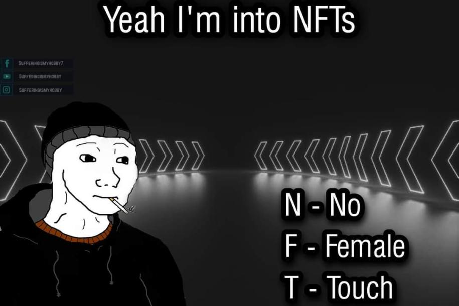 Meme Yeah I'm into NFT - No Female Touch