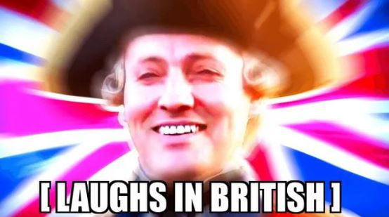 Meme laughs in british
