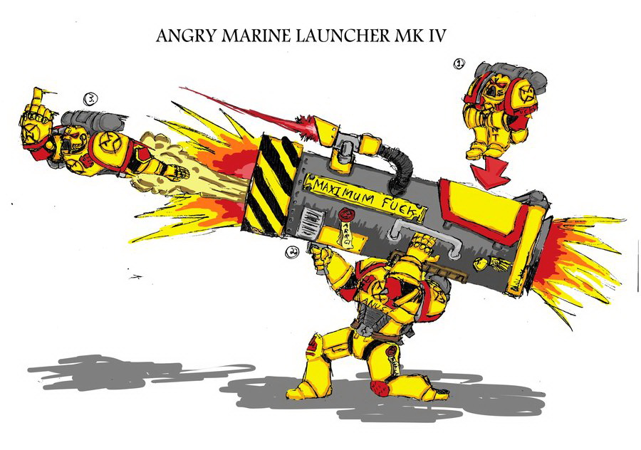 Meme Angry Marine Launcher