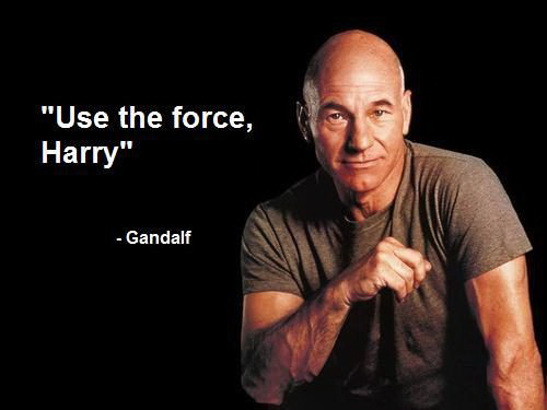 Meme Use the force, Harry - Gandalf