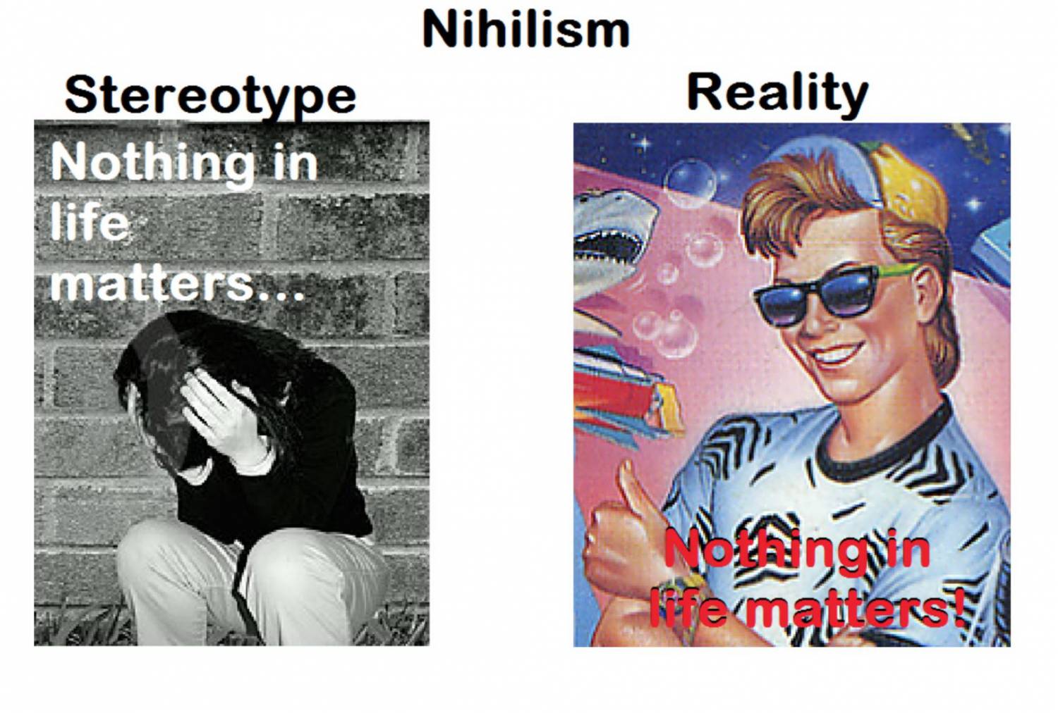 Meme Nihilism - Stereotype - Reality