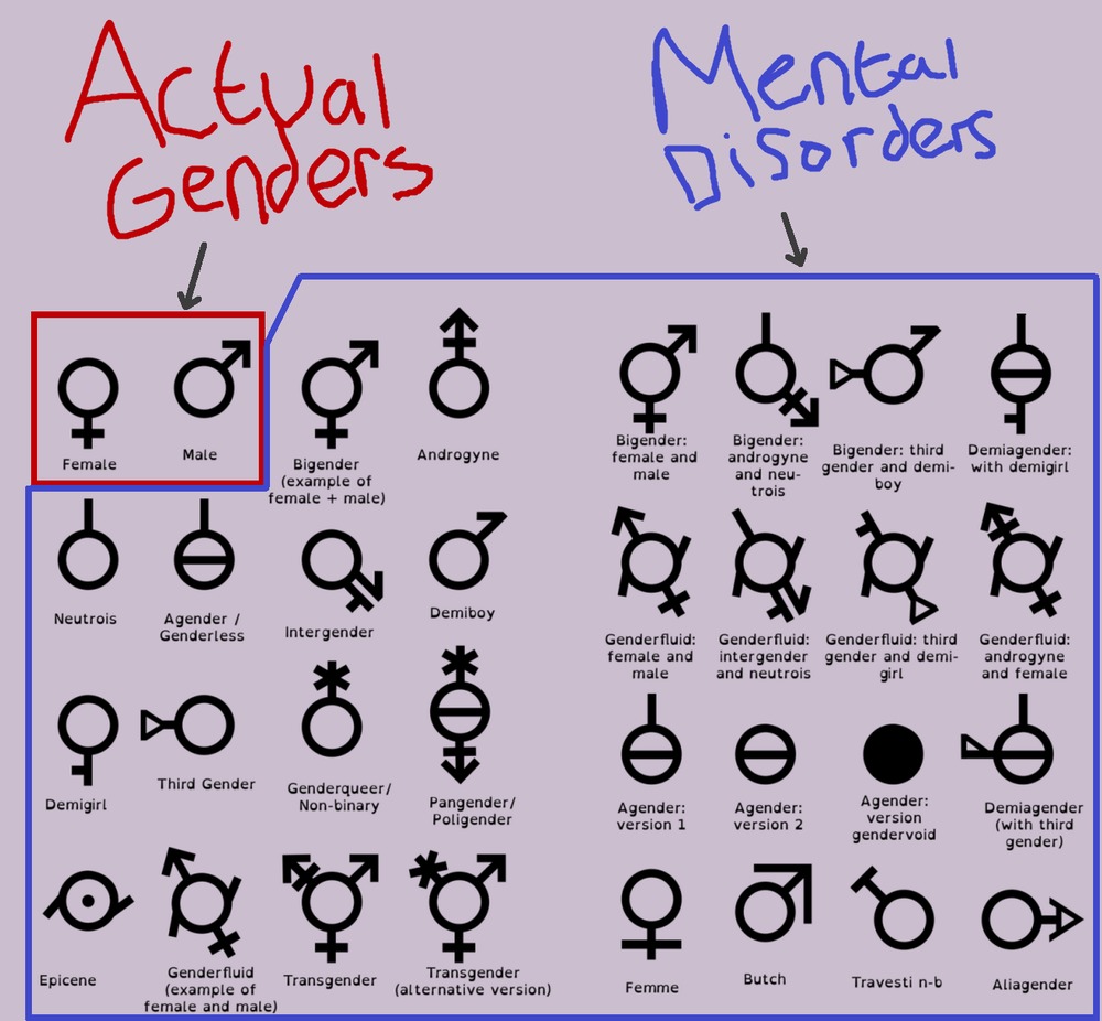 Meme Actual genders - Mental disorders