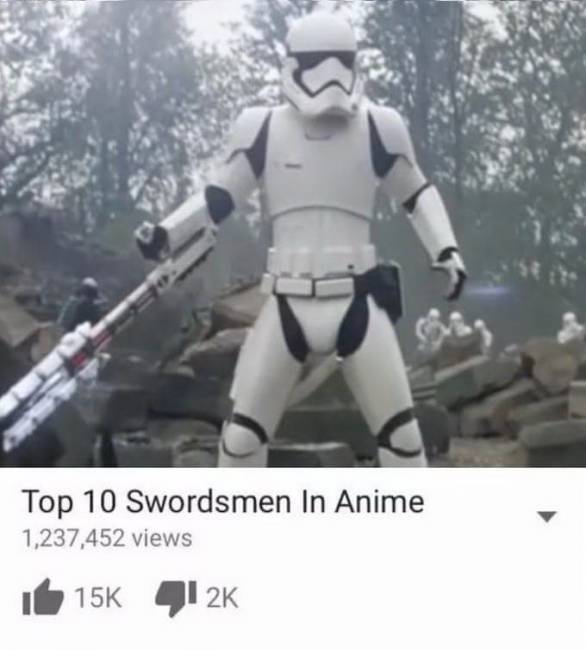 Top-10 swordsmen in Anime