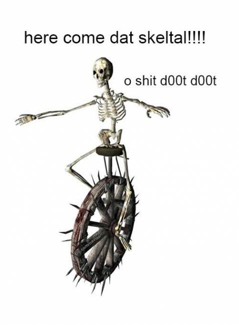 Here come dat skeletal