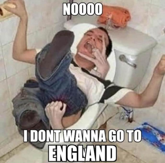 Meme I don't wanna go to England