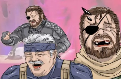 Meme Laughing Solid Snake