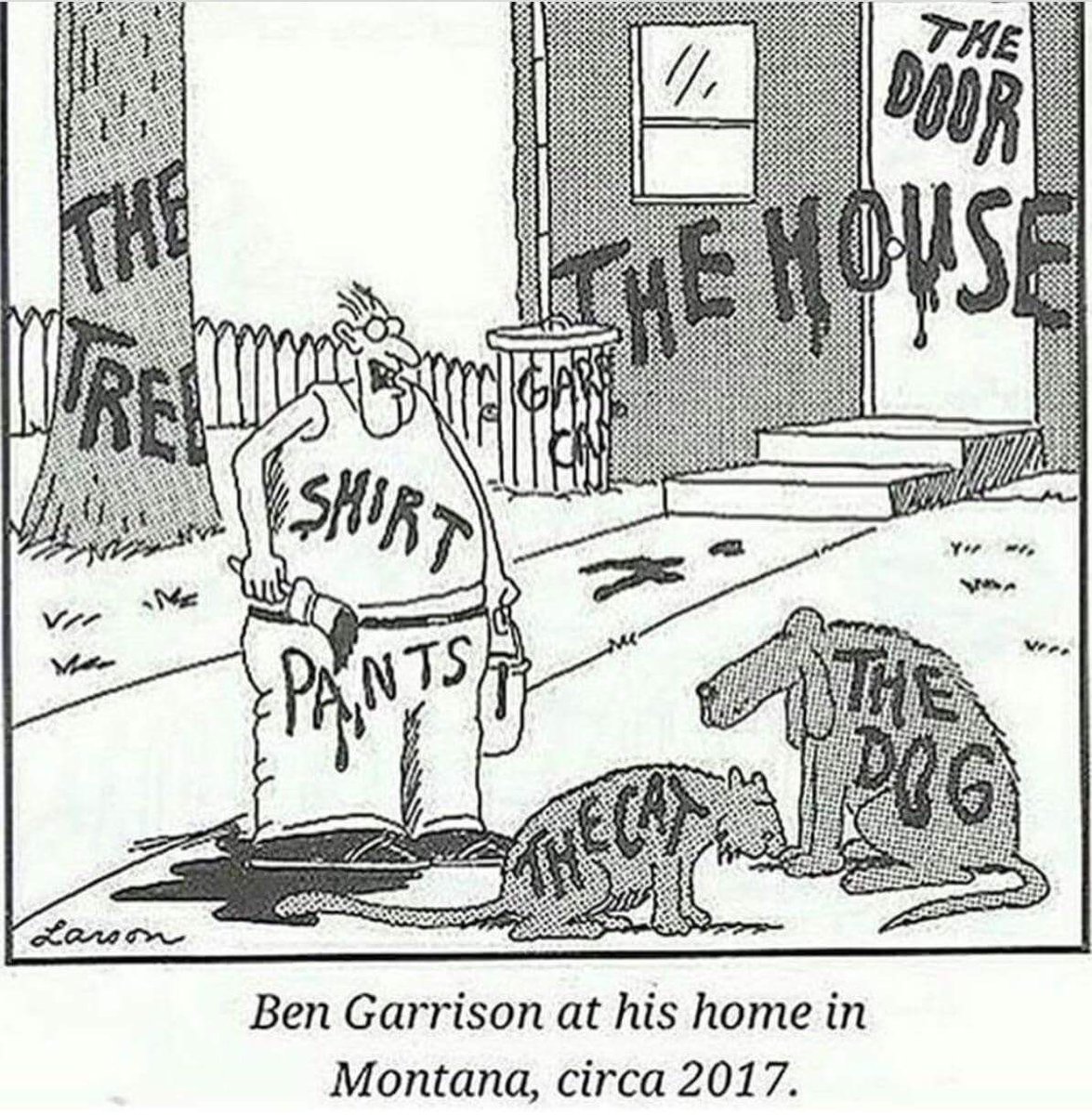 Meme Ben Garrison at his home in Montana