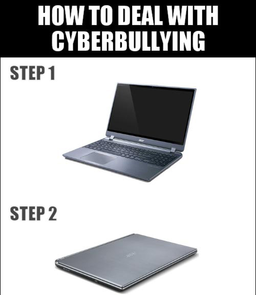 Meme How to deal with cyberbullying