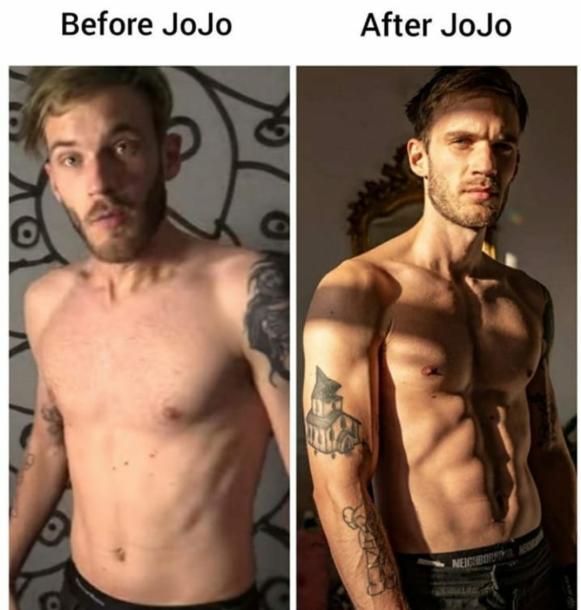 Meme Before JoJo - After JoJo - PewDiePie