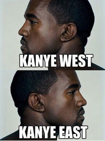 Meme Kanye West - Kanye East