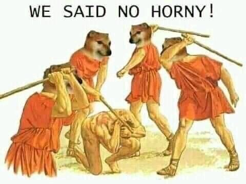 Meme We said no horny