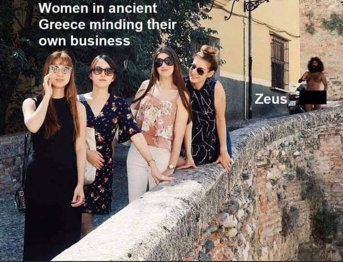 Meme Women in ancient Greece - Zeus