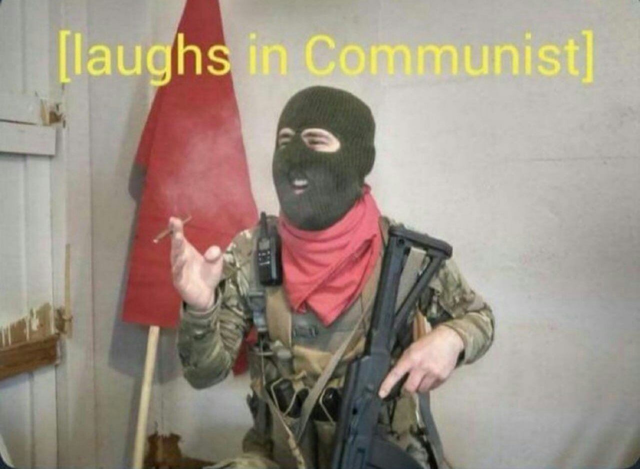 Meme laughs in Communist