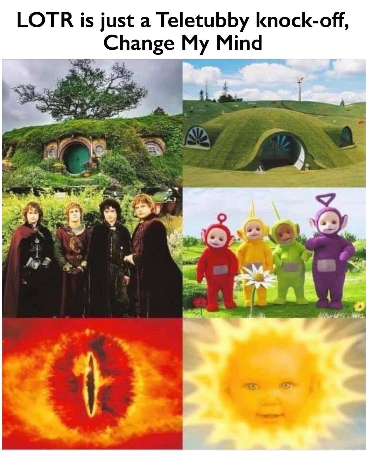 Meme LOTR is just a Teletubby knock-off