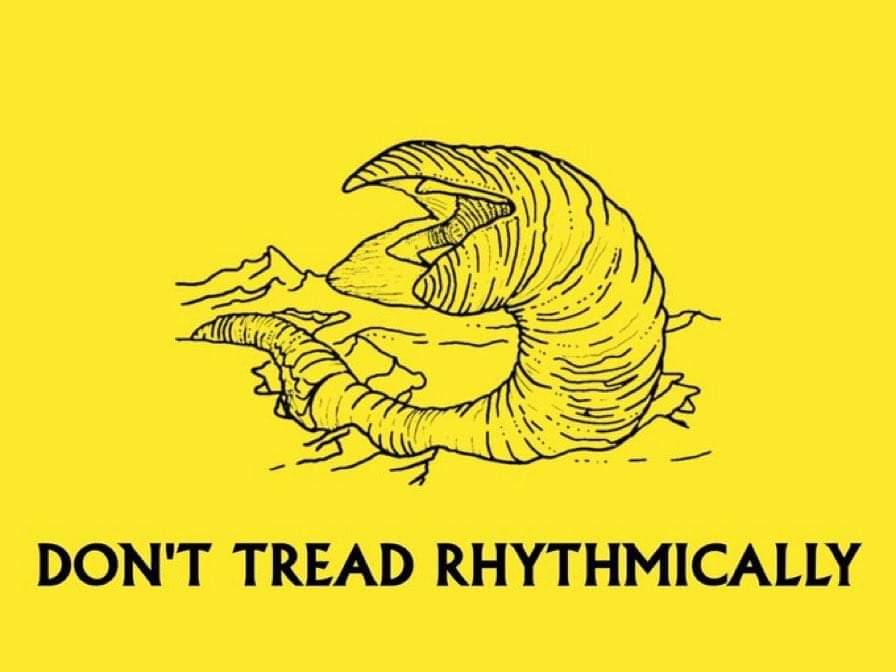 Meme Don't tread rhythmically