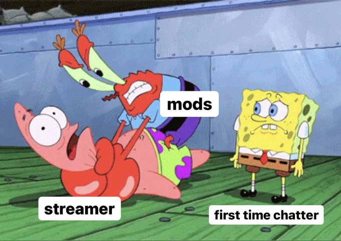 Meme Streamer - Mods - First time chatter