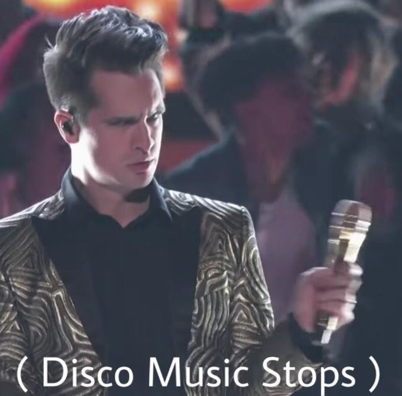 Meme Disco Music Stops