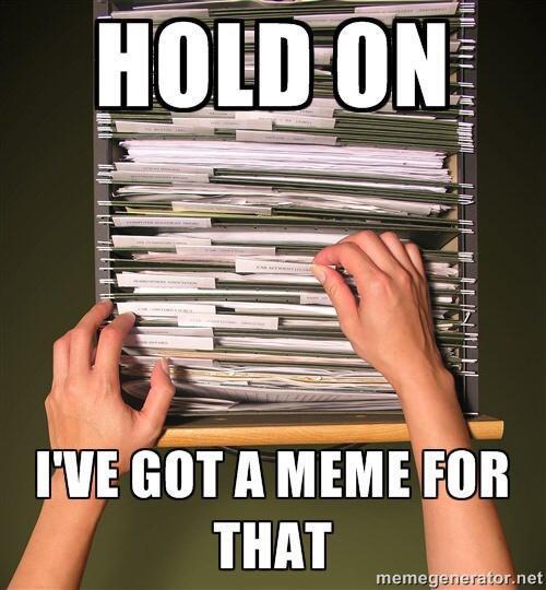 Meme Hold on - I've got a meme for that