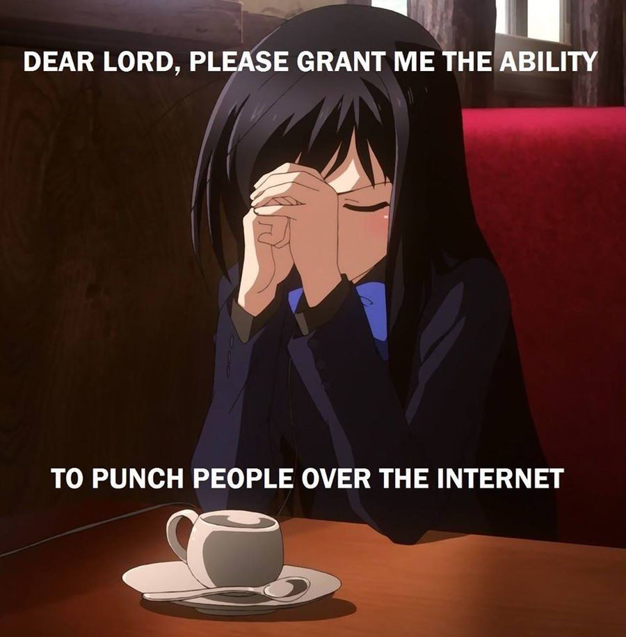 Meme Dear lord please grant me the ability to punch people over the internet