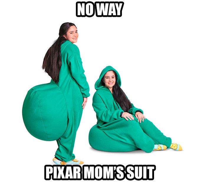 Meme Pixar mom's suit