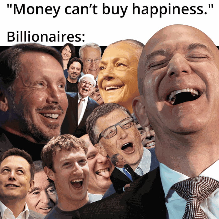 Meme Money can'y buy happiness