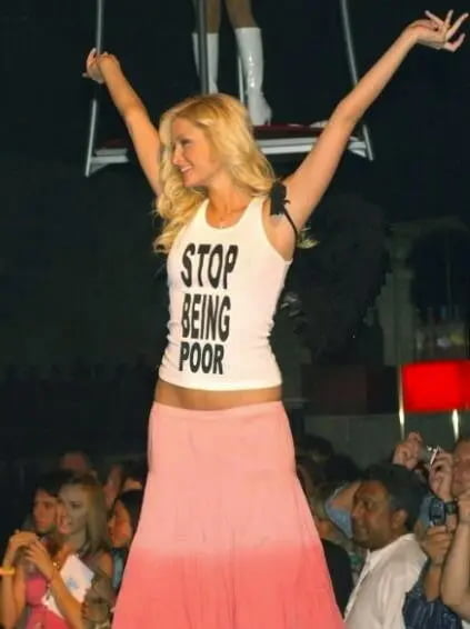 Meme Stop being poor - Paris Hilton