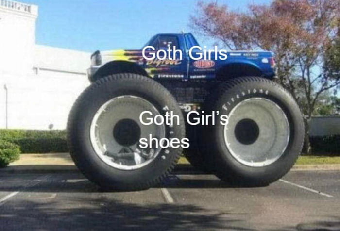 Meme Goth Grils' Shoes