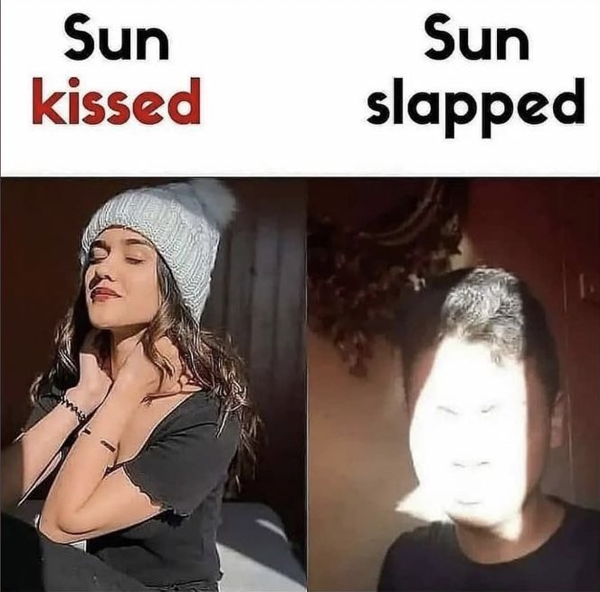 Meme Sun kissed - Sun slapped