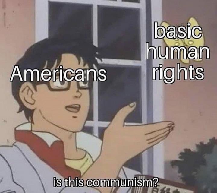 Meme Basic human rights - Is this communism? - Americans