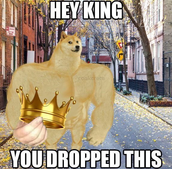 Meme Hey king you dropped this