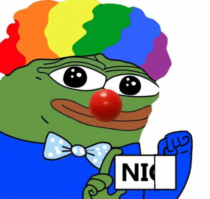 Meme Nig Pepe Clown