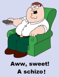 Meme Aw sweet - A schizo - Peter Griffin